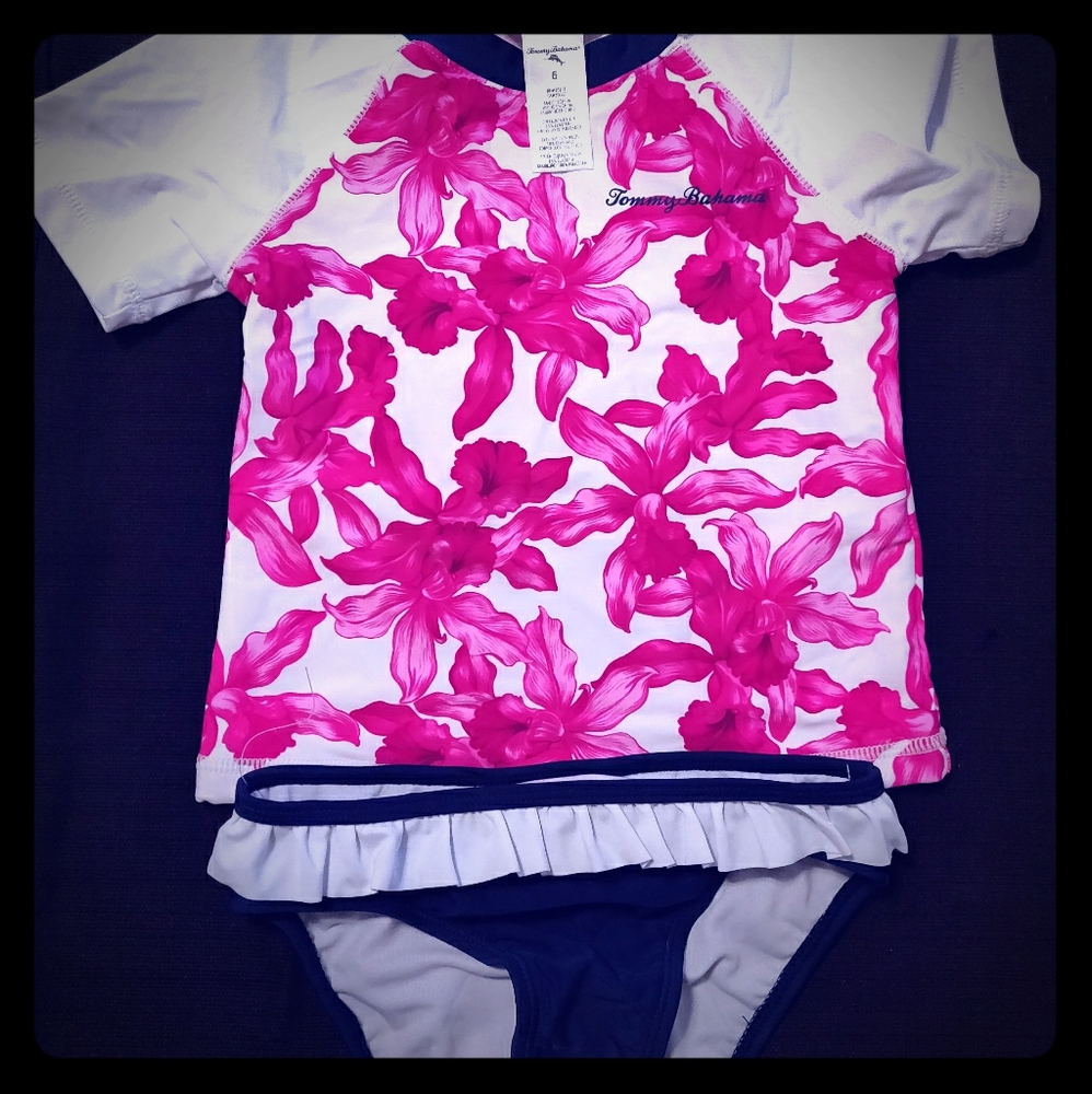 Tommy Bahama Girls Rashguard Set